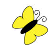 Light Yellow Butterfly Clip Art