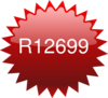R12699 Red Star Price Tag Clip Art
