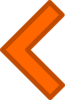 Orange Left Arrow Clip Art