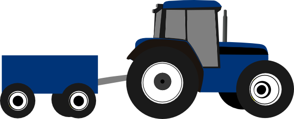 Blue Tractor PNG Transparent Images Free Download, Vector Files