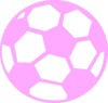 Pink Soccer Ball Clip Art