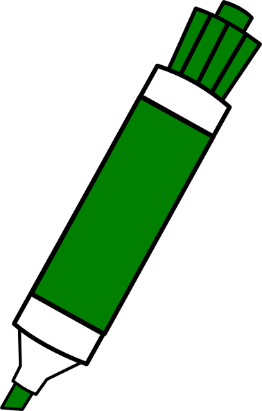 Green Dry Erase Marker Clip Art at Clker.com - vector clip art online,  royalty free & public domain