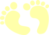 Baby Feet Yellow Clip Art