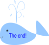The End Whale Clip Art