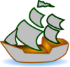 Gray Boat Clip Art