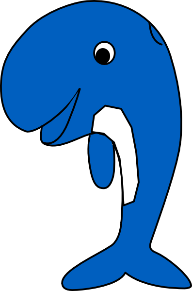 Blue Whale Clip Art at Clker.com - vector clip art online, royalty free &  public domain