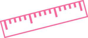 Dark Pink Ruler Clip Art at  - vector clip art online