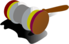 Justice Gavel Color 1 Clip Art