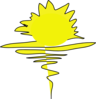 Coastal Sun Logo Clip Art