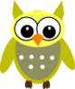 Grellow Gray Owl Clip Art