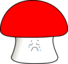 Sad Mushroom Clip Art