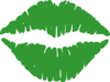 Green Lips Clip Art