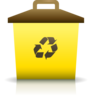 Yellow Recycling Container Clip Art