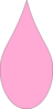Pink Petal Outline Clip Art