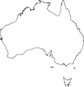 Australia Map White Clip Art at Clker.com - vector clip art online, royalty  free & public domain