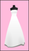 Bridal Gown On Pink Background 5 Clip Art