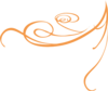 Decorative Swirl Orange Clip Art