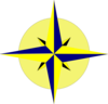 Northstar Blue Yellow Clip Art