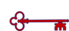 Red Skeleton Key  Clip Art