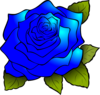 Blue Rose Clip Art
