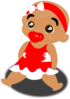 Red Baby Clip Art