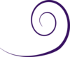 Plain Swirl Purple W/o Dot Clip Art