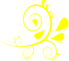 Yellow Flourish Clip Art