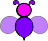 Purple And Pink Bee Clip Art