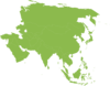 Asian Continent Green Clip Art