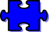 Piece Of Puzzle Blue Clip Art