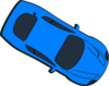 Blue Car - Top View - 330 Clip Art