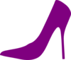 Purple Shoe Clip Art