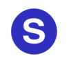 Letter S In A Cercle Blue Clip Art