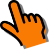 Orange Hand Clip Art
