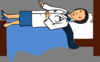 Doctor In Bed Clip Art