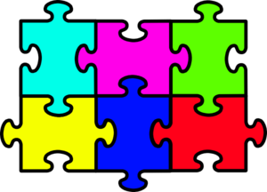 Puzzle Six Pieces Clip Art at Clker.com - vector clip art online, royalty  free & public domain