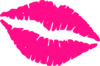 Hot Pink Lips Clip Art