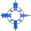 Compass Rose Minus East Clip Art