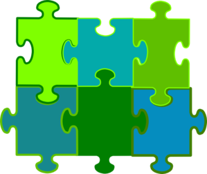 Jigsaw Puzzle 6 Pieces Clip Art at  - vector clip art