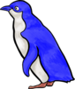 Blue Penguin Clip Art