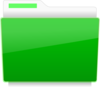 Folder - File Green Clip Art