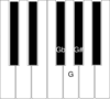 Keyboard One Octave G Clip Art