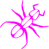 Ant Outline Pink Clip Art