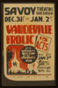  Vaudeville Frolic  15 Acts : Gala Midnight Show New Year S Eve. Clip Art