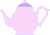 Purple Teapot Clip Art