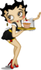 Betty Boop With Cupcake Clip Art