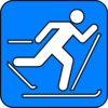 Cross Country Skiing Symbol Clip Art