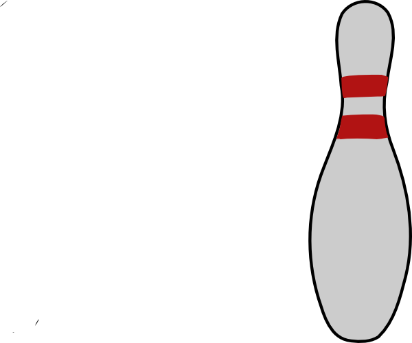 Bowling Pin 3 Clip Art at Clker.com - vector clip art online, royalty free  & public domain