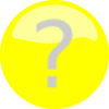 Yellow Blurred Question Mark Clip Art