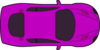 Purple Car - Top View Clip Art